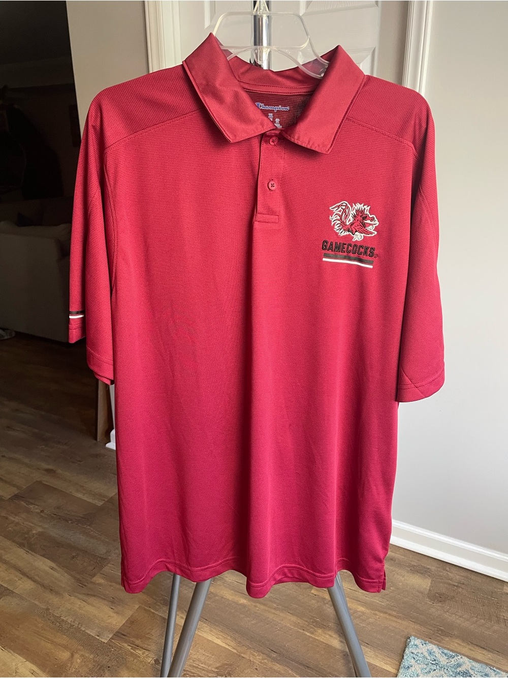 Champion Men’s Red Gamecocks Embroidered Polo